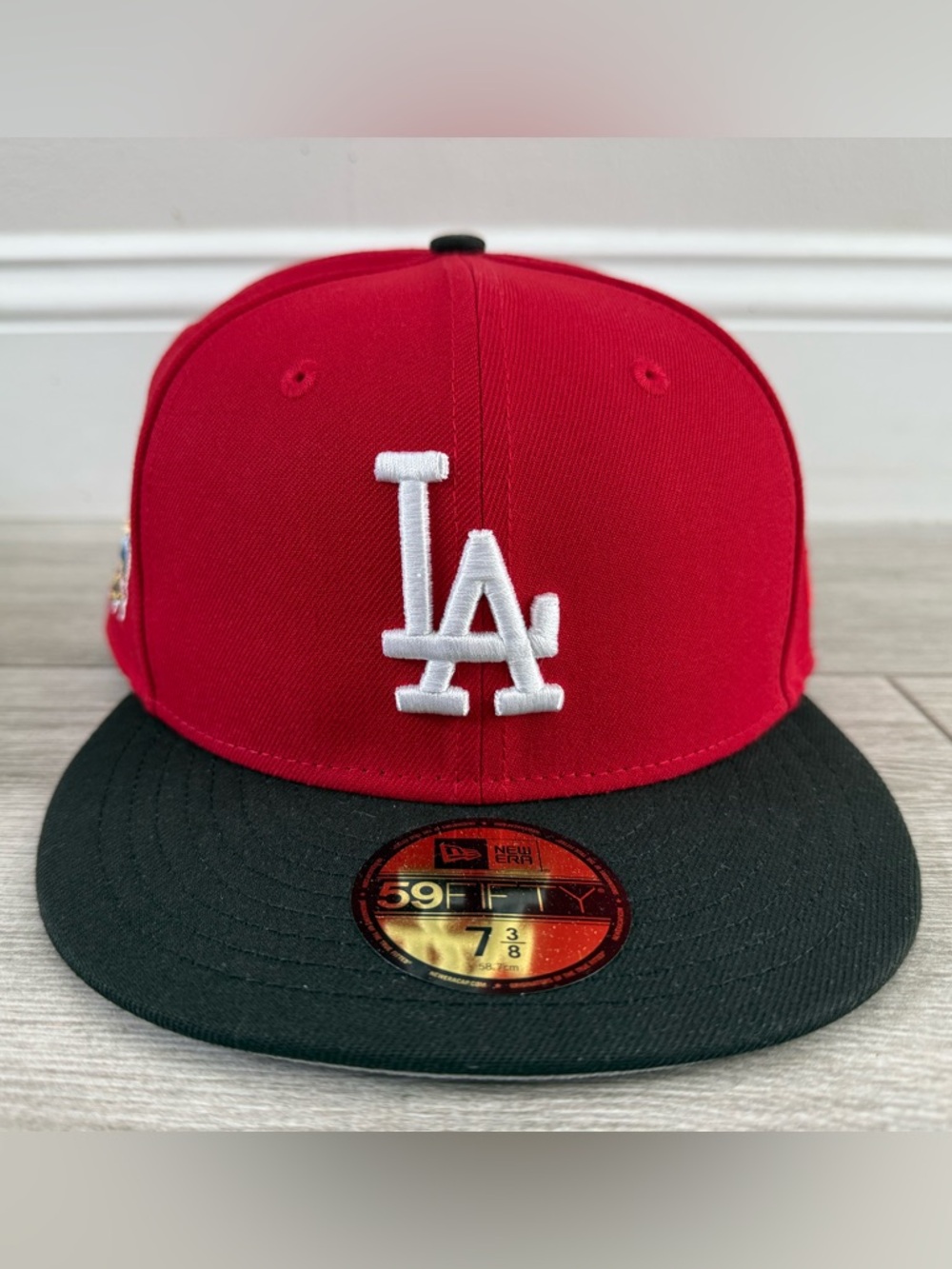 LA Los Angeles Dodgers Hat Club New Era 40th Anniversary Red Black Fitted 7 3/8